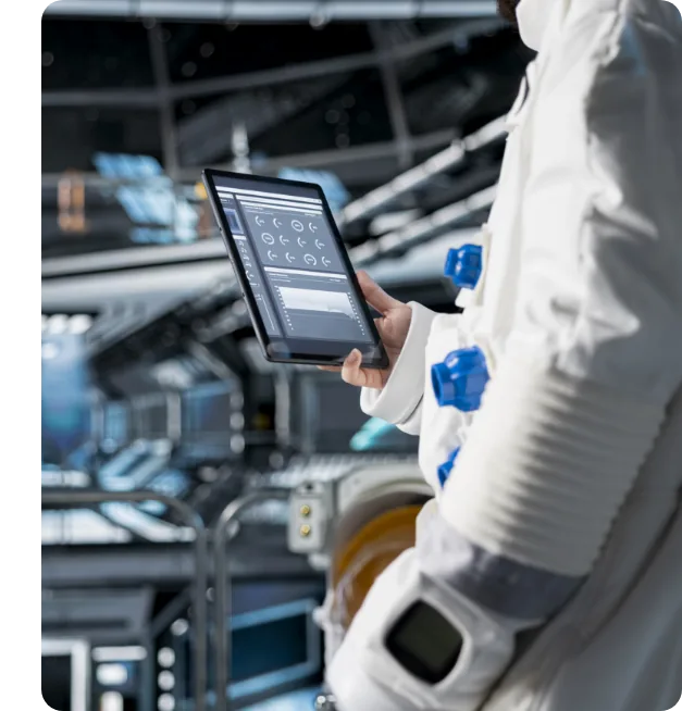 Illustration für Prozessschritt: lückenlose Traceability im Aerospace-Workflow