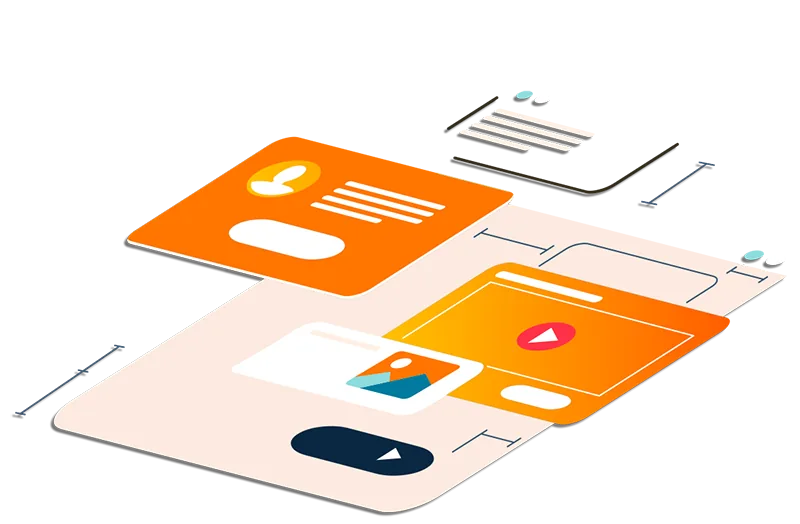 hier ist eine schematische Darstellung von digitalen Arbeitsanweisungen dargestellt, Formulare, Checkboxen, Videosdarstellung
